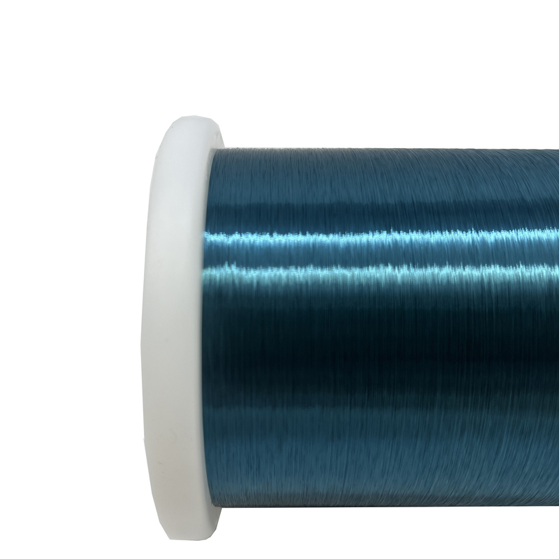 Awg 42.5 Colored Blue Enameled Copper Winding Wire 0.06mm Insulated