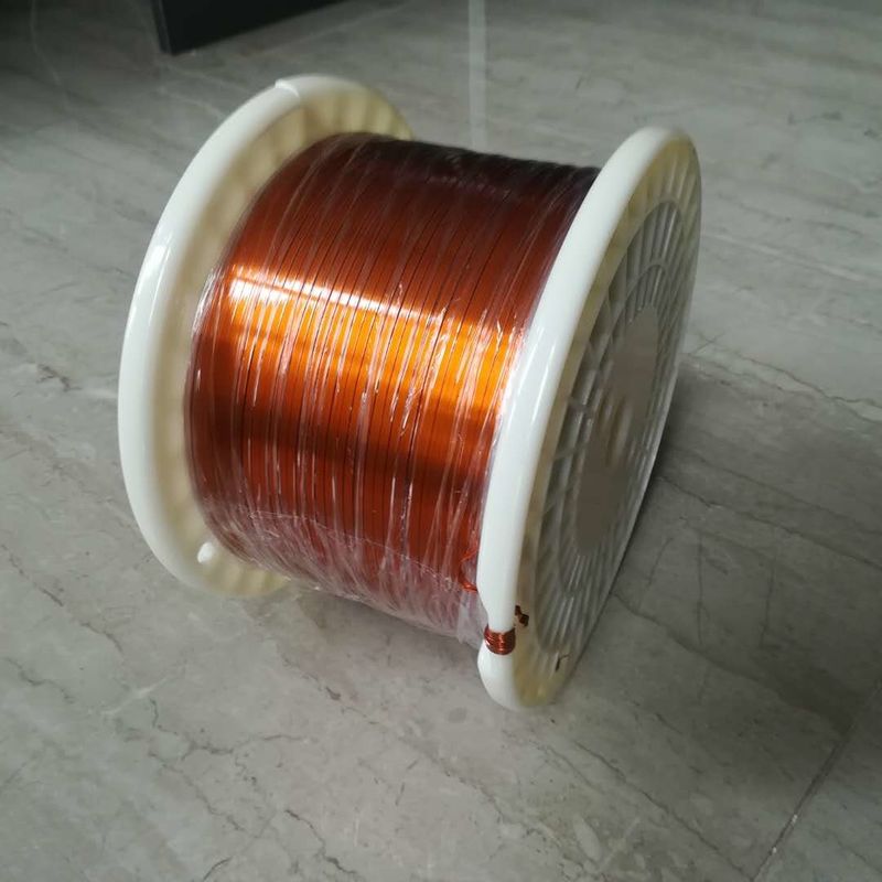 Flat Enamelled Copper Wire , Fine Rectangular Copper Wire for Small Generator